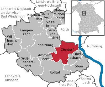Hier ist der Schlüsseldienst Zirndorf aktiv:Landkreis Zirndorf